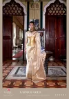 Karnival Gold By Rajtex Silk Two Tone Hnadloom Weaving Silk Saree Wholesale Online